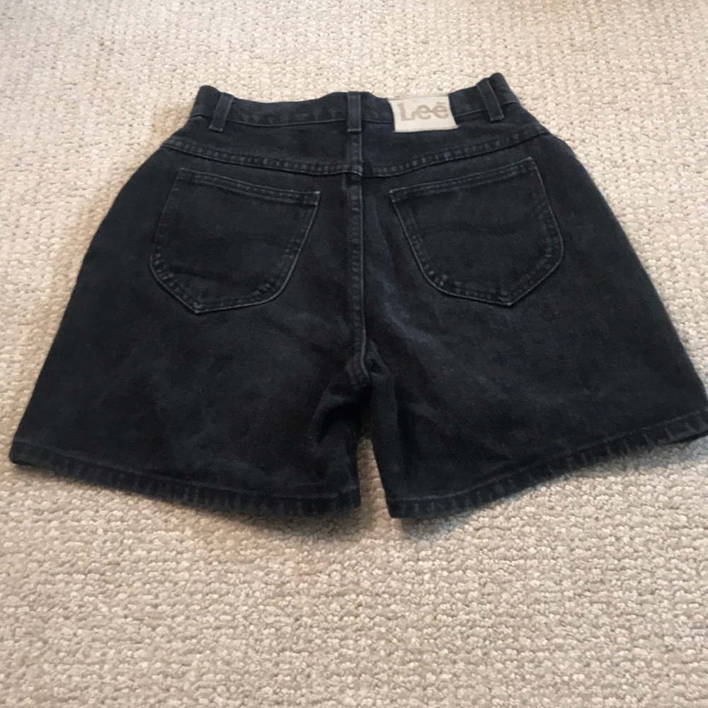 VTG Lee high waist size 6 jean black cotton shorts